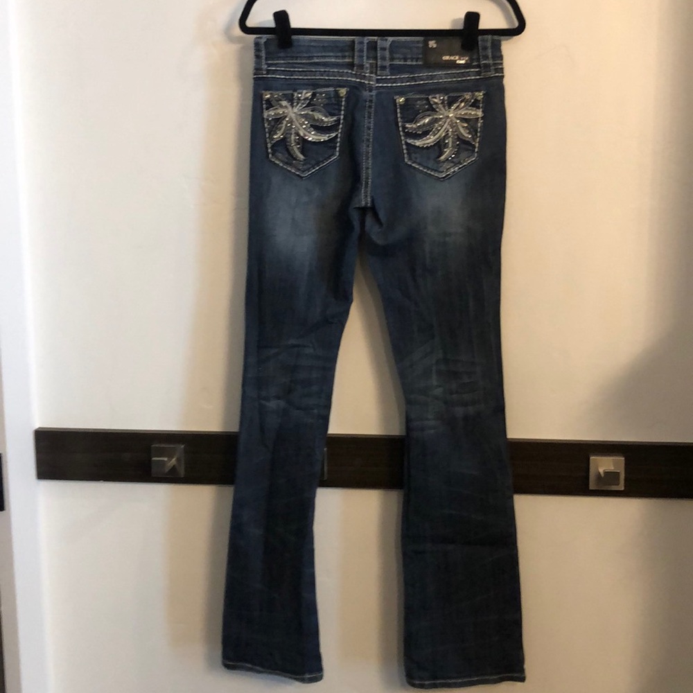 Like new Grace in LA silver sparkle jeans